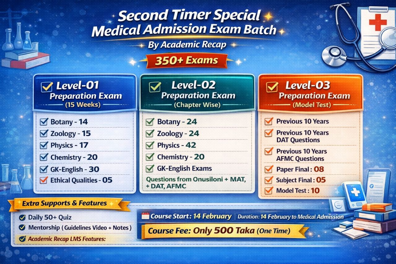 Second Timer Special Exam Batch By Academic Recap